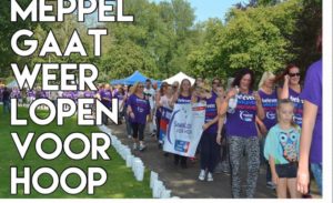 lopers tijdens de Samenloop voor hoop